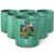 Set of 6 Garden Waste Bags, 272 L Heavy Duty Garden Refuse Bags with Handles, Reusable Large Garden Bags, Green