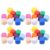 SEWACC 100pcs Blank Dice for Board Game Accessories, 16mm Acrylic Six Sided Cube with Rounded Corners and Balanced Weight, Smooth Surface for DIY Stickers and Engraving, for Tabletop