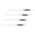 SEWACC 4pcs Empty Refillable Paint Marker Pen Plastic Straight Barrel