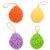 SEWACC 4pcs Water Drop Shape Bath Sponge Set, Honeycomb Exfoliating Body Scrubber for Adults, Multi-Color Shower Cleaning Scrubbers for Daily Bathing Random Color