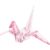 SEWACC Acrylic Origami Crane Figurine Clear Paper Bird Decoration Kids Birthday Gift Desktop Ornament 5.82X4.80X3.74In Creative Animal Model