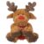 SEWACC Christmas Reindeer Stuffed Animal, 11. 4 Inches Soft Reindeer Plush Toy Animal Doll for Home Christmas Decor
