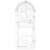 SEWACC Multifunctional Plastic Geometric Drawing Ruler with Drawing Patterns for Students, for Painting and Engineering, Sturdy and Precise Measuring Tool for School Supplies