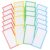 SEWACC Reusable Blank Name Tags Magnetic 36pcs Dry Erase Labels Writable Name Plates with Coated Paper Magnets for Classroom Office Whiteboards Organization