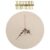SEWACC Unfinished Wooden Clock Face DIY Kit with Gold Roman Numerals and Clock Hands with Stable Surface and Easy to Assemble for Office or Cafe Decoration