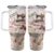 Sewing And Handicraft Mosaic, Personalized 40oz Tumbler With Straw Custom Vacuum Insulated Travel Cup Crafters Quilters Drinkware Present Women Mom Grandma Hot Cold Beverage Drinking Container
