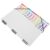 SEWOART A4 Binder Dividers File Folder with Tabs, Large Capacity Pp Paper Organizer, Portable and Resistant to Damage, Minimalist White Folder for School and Traveling