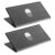 Sewroro 2pcs Double-Sided Plastic Name Plate for Desk 8×4″ Triangular Tent Card Holder, Compact and Reusable Table Name Plate Display for Office, Business, and Flexible Meeting