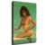 Sexy Topless Woman Sits on a Beach Chair in the Ocean Vintage Risqué Postcard Poster Modern Aesthetic Picture Wall Art Home Office Decoration Painting Holiday Gift (08×12inch-Unframed)