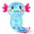 Sezua Glitter Axolotl Squishy, Blue Stretchy Fidget and Squeeze Toy