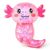 Sezua Glitter Axolotl Squishy, Pink Stretchy Fidget and Squeeze Toy