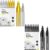 SFAIH 2-3MM Medium Tip & 0.7MM Extra Fine Gold & Silver + Black Paint Pens