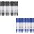 SFAIH Black + Blue Dry Erase Markers Fine Tip,Standard Set For Office Teams, Teachers, Classrooms, Training Sessions | Low-Odor