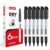 SFAIH Black Dry Erase Markers Fine Tip – 6 Pack Whiteboard Markers For Home Office, Personal Task Lists, Family Calendars,Professional Writing & Notes | Low-Odor