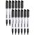 SFAIH Fine Tip Dry Erase Markers – 12 Pack Black Whiteboard Erasable Markers Bulk, Professional Starter Set for Office & Home Office. The Ideal Size for 1-2 Desks or a Small Team, Non-Toxic Easy Clean