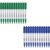 SFAIH Green + Blue Permanent Markers Bulk – 24 Pack, 1s Quick Dry, Fine Point Permanent Markers for Paper Plastic Glass Metal Wood, Waterproof, Kitchen Classroom Office, Doodling, Marking, Non-Fading