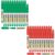 SFAIH Green + Red Permanent Markers Bulk -1s Quick Dry, Fine Point Permanent Markers for Paper Plastic Glass Metal Wood, Waterproof, Kitchen Classroom Office, Doodling, Marking, Non-Fading