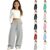 Sfascumop Kids Clothes,Kids Clothes Girls Sweatpants Baggy Barrel Wide Leg Pants Drawstring Casual Sweat Trousers with Pockets 5-15 Years Dark Gray 120=5-6 Years