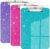 SFLHHDM Clear Glitter Clipboards, Plastic Clipboard with Pen Holder, Clip Boards 8.5×11 with Low Profile Clip, Cute Hanging Sparkly Clip Board for Office School (Purple & Green & Hot Pink)