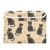 Sgaesgte Black Gold Cat Storage Bin with Lid Collapsible Box 1 Pcs