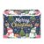 Sgaesgte Floral Snowman Xmas Storage Bin with Lid Collapsible Box 1 Pcs