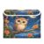 Sgaesgte Moon Flower Owl Storage Bin with Lid Collapsible Box 1 Pcs