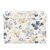 Sgaesgte Navy Beige Flower Storage Bin with Lid Collapsible Box 1 Pcs