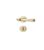 SGJHRSYQO Bedroom Door Lock Indoor Wooden Golden French Handle Household Magnetic Silent Room Light Luxury Split(French Style Copper Brushed Model A)