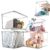 Sgoostood Clear Storage Bins With Lids,9 Packs Transparent Storage Organizer,Stackable Lidded Storage Boxes Baskets Home Kitchen Closet Shelf Organizer Clothes Towel Blanket Kid Toy Containers