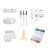 shamjina Children Painting Supplies Drawing Set Craft Kit Painting Tools with Wood Pulp Brushes Markers Mini Easel Bead Chains Suitable for Family Activities Home Decoration Party Favors
