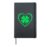 Shamrock Heart Lucky Clover St. Patricks Day Hardcover Journal, Black