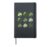 Shamrocks St. Patricks Day Hardcover Journal, Black