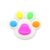Shape Highlighter Pen Pocket Size Marker Pen for Students Children Drawing Note Taking Card Making Scrapbooking Fun Fluorescent