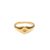 Shapes Studio 18K Gold Plated Titanium Starburst Hexagram Signet Ring, Minimalist Vintage Styled Ring, Stackable Ring, Women Jewelry, Star Band Ring, Pinky Ring, Never Tarnish (5)