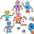 SHAPGEI Wooden Robot Building Toys for Kids Fine Motor Skill