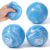 Shappy 4 Pack Ice Stress Ball Slow Rising Stress Balls for Adults Kids, 2.3 Inch Sensory Toy for Anxiety Relief, Round Shape Balls for Classroom Prizes, Party Favors (Blue, Round)