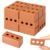 Shappy 50 Pcs Mini Silicone Building Bricks for Construction Play Wall Bricks Sensory Bin Filler Small Miniature Tiny Silicone Model for Home Classroom Activity