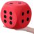 Shappy 7 Inches Jumbo Foam Dice Fun Filled Large Educational Toy, Red