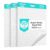 SHARBDA Lined Sticky Easel Pad, 15 * 18 inch,Self-Stick Flip Chart Paper, Super Adhesive & Bleed-Resistant,Micro-Perforated Tear,Classroom Teacher Office Presentation Pads,3 Pads/Pack,90Sheets