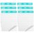 SHARBDA Lined Sticky Easel Pad, 25 * 30 inch,Self-Stick Flip Chart Paper, Super Adhesive & Bleed-Resistant,Micro-Perforated Tear,Classroom Teacher Office Presentation Pads,6 Pads/Pack,180Sheets