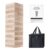 SHAREWIN Nattork Giant Tumbling Tower (Stack from 1.77Ft to 4+ Ft), Wood Stacking Giant Blocks Game| Made from Premium Pine Wood| Ideal for Family, 54PCS