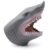 Shark Hand Puppet, Soft Rubber Hand Puppet | Interactive Role Play Toy | Pool, Beach, Bath Fun for Kids | Gray