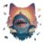 Sharks Puzzles for Adults, 175 Pieces, Wolf Shape