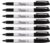 Sharpie Black Markers, Fine Point Tip, Permanent Markers, 7-Count