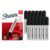 Sharpie King Size Permanent Markers, Chisel Tip, Black, 12 Count – Thick Poster Markers, Heavy Duty For Work & Industrial Use, High Capacity Ink Supply, For Paper, Metal, Plastic, And More