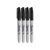 Sharpie Permanent Markers, Fine Point, Black Ink (4-Pack)