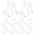 SHENLIU 10Pcs Clear Book Stand, 3×4 Acrylic Easel Stand Book Display Holder