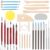 SHENOMAD 30PCS Clay Sculpting Tools with Wire Pottery Modeling Ceramics Polymer Tools Set for Air Dry Clay Carving Molding Pottery Crafting Beginners