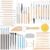 SHENOMAD 57PCS Clay Tools Kit with Wire Sculpting Tools Pottery Modeling Ceramics Polymer Tools Set for Air Dry Clay Carving Molding Pottery Crafting Beginners