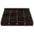 SHERCHPRY Dark Brown Wooden Phone Holder with 48 Grid Slotted Storage Rack